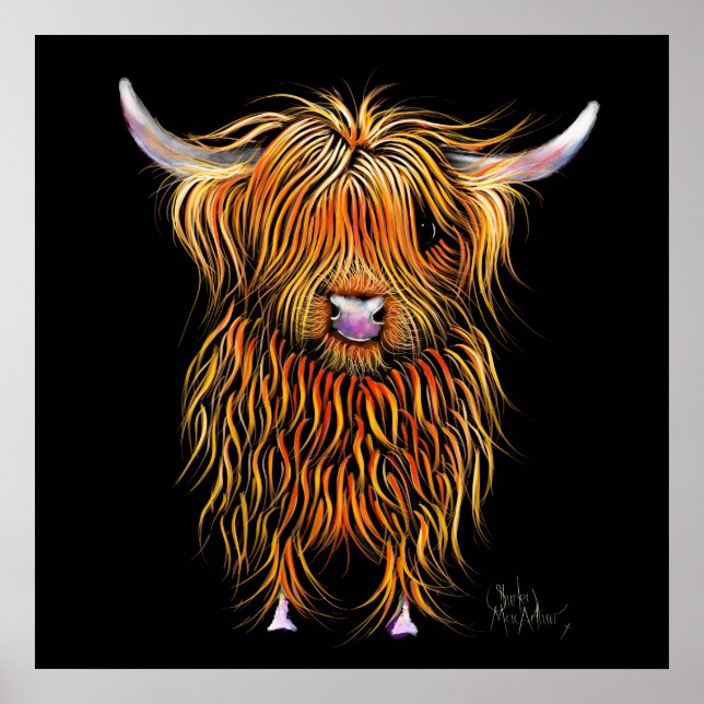 Póster HiGHLaND CoW PRiNT SCoTTiSH ' HuMPHReY ' BY SHiRLe (Frente)