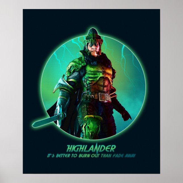 Póster Highlander Kurgan (Frente)