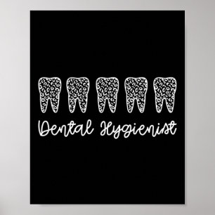 Póster Higienista dental   RDH Dentist Dental gifts