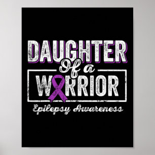 Póster Hija De Un Guerrero Epilepsia Cinta Púrpura