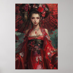 Póster Hija del gran emperador japonés inspirado Fa