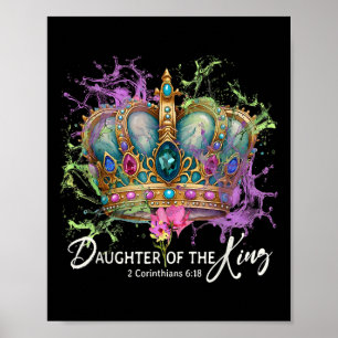 Póster Hija del Rey Cristiano Corona Princesa Chri