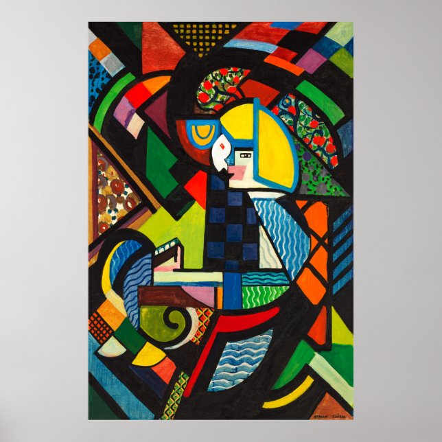 Póster "Hija en un cohete" de Henry Lyman SaŪen (Frente)