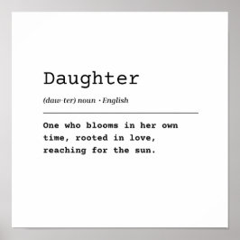 Póster Hija - Enamorada