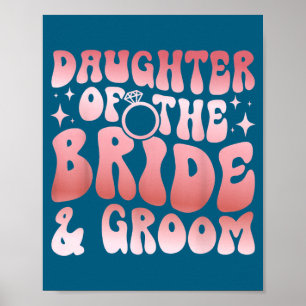 Póster Hija genial de la novia e hija del novio 
