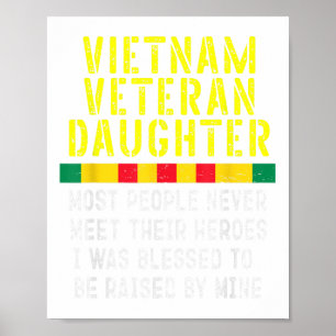 Póster Hija veterana de Vietnam criada por mi veterinario
