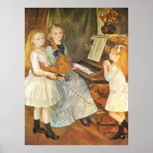 Hijas de Catulle Mendes por Pierre Renoir