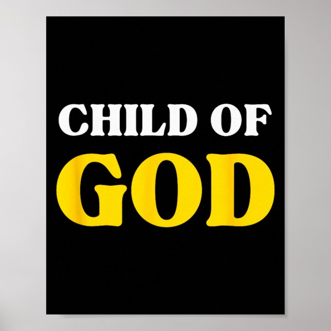 Póster Hijo De Dios, Amado Bendito, Fe Cristiana  (Frente)