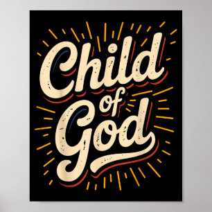 Póster Hijo de Dios Fe Cristiana