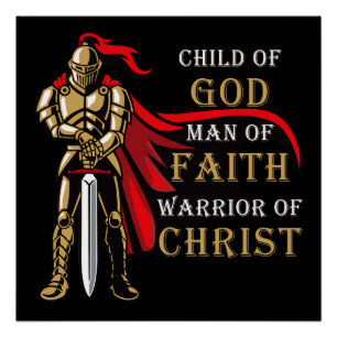 Póster Hijo de DIOS - Hombre de FE - Guerrero de CRISTO