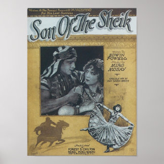 Póster Hijo de la portada del libro de canciones Sheikh V