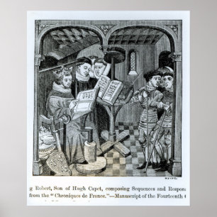 Póster Hijo de rey Roberto II de Hugh Capet