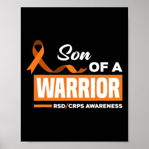 Póster Hijo de un guerrero RSD Conciencia sobre los CRPS