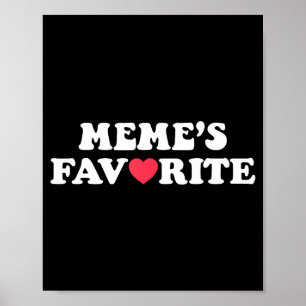 Póster Hijo Hija Favorito de Memes Divertidos Soy Favo de