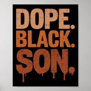 Póster Hijo Negro De Drogas Mes De La Historia Negra June