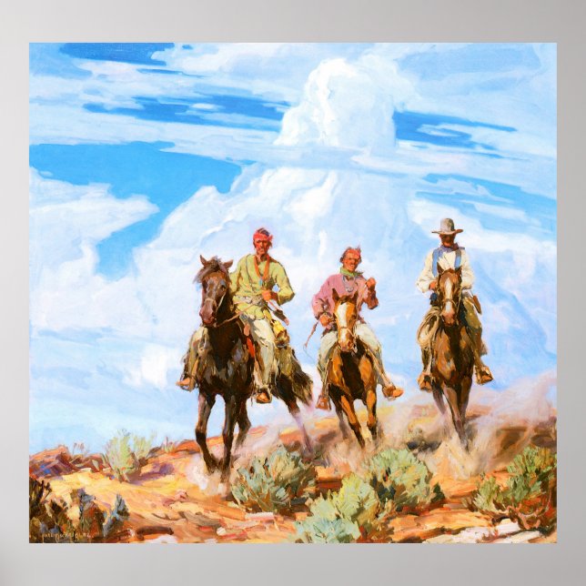 Póster Hijos del desierto, por Carl Oscar Borg (Frente)