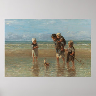 Póster Hijos del mar, Jozef Israels