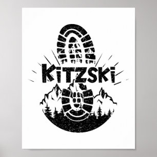 Póster Hiker Kitzski Tyrol Austria Vacaciones