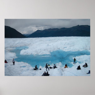 Póster Hikers de glaciares