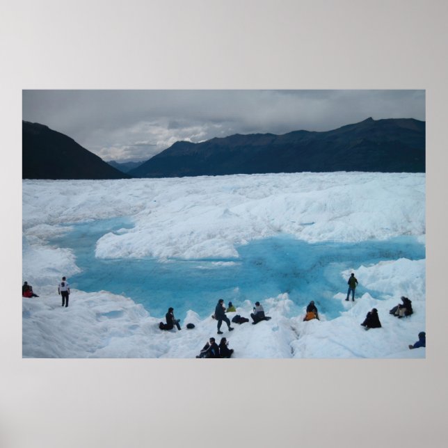 Póster Hikers de glaciares (Frente)