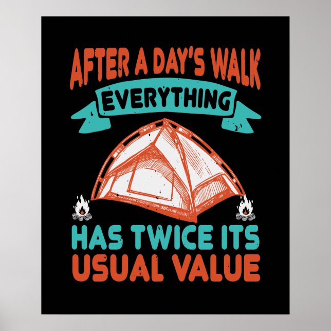 Póster Hiking - After A Day's Walk (Frente)