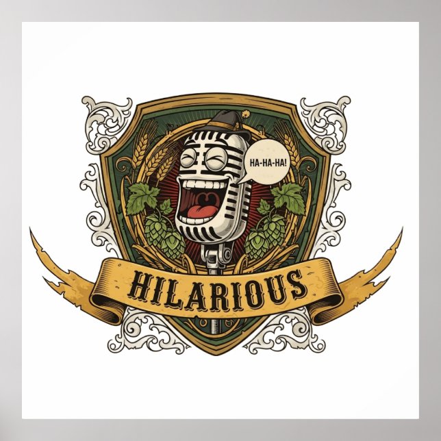 Póster Hilarious Comedy T-Shirt (Frente)