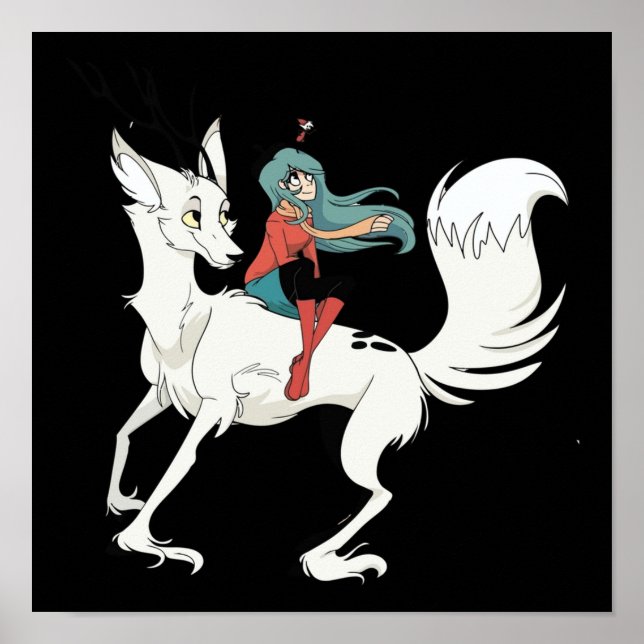 Póster Hilda y Twij un regalo destacado para un salvelino (Frente)