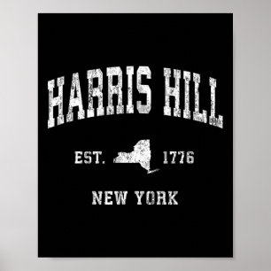 Póster Hill New York Ny Vintage Athletic Design