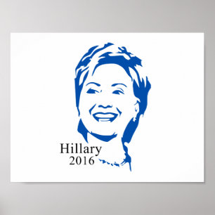 Póster Hillary 2016 Vota a Hillary Clinton por la preside