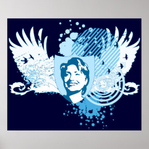 Póster hillary clinton 08. hi-fi. v1.