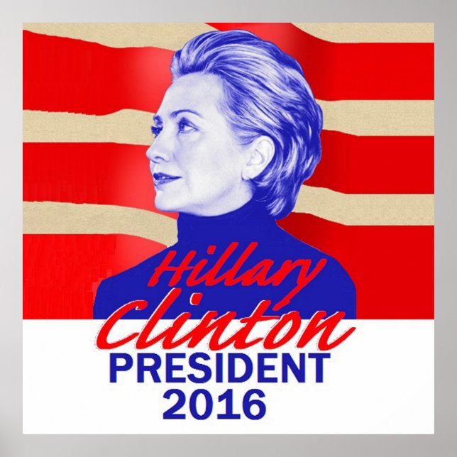 Póster Hillary Clinton 2016 (Frente)