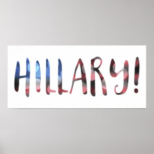 Póster Hillary Clinton bokeh