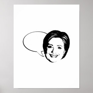 Póster HILLARY CLINTON BURBUJA DE DIÁLOGO -.png
