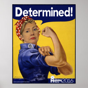 Póster Hillary Clinton Determined!