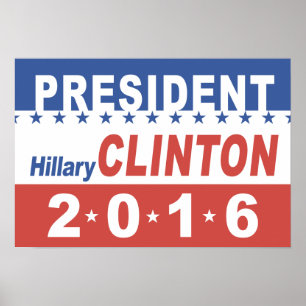 Póster Hillary Clinton for President