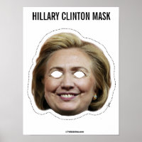 Hillary Clinton Mask Cutout