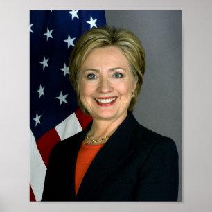 Póster Hillary Clinton Portrait