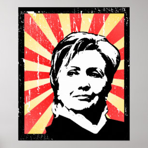 PÓSTER HILLARY CLINTON PROPAGANDA POSTER
