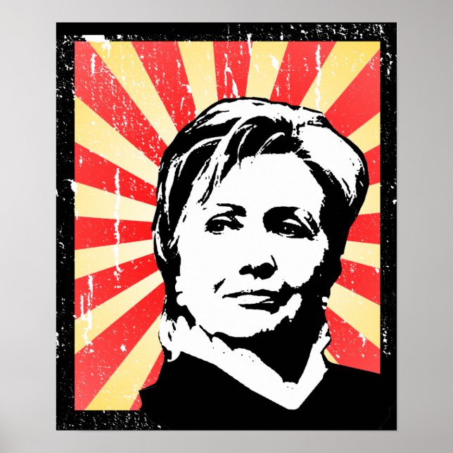 PÓSTER HILLARY CLINTON PROPAGANDA POSTER (Frente)