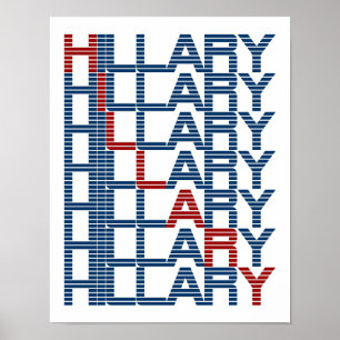 Póster hillary clinton textStacks