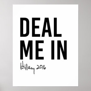 Póster Hillary - tráteme adentro -