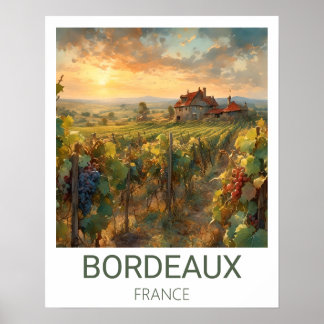 Póster Hilly Vineyard Personalizada