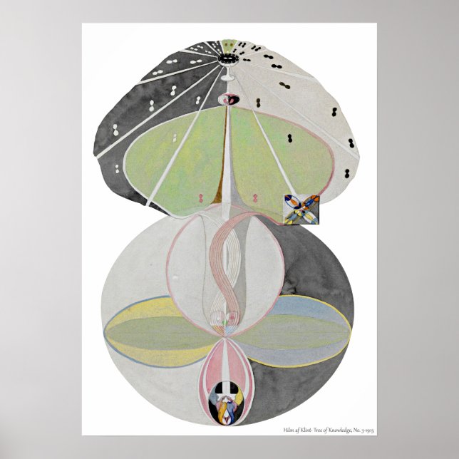 Póster Hilma af Klint - Árbol del conocimiento, Nº 5 (Frente)