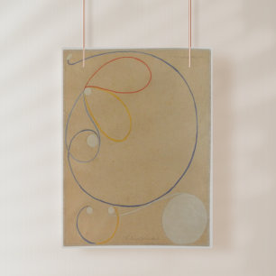 Póster Hilma Af Klint, Estrella De Siete Puntos No7, Resu