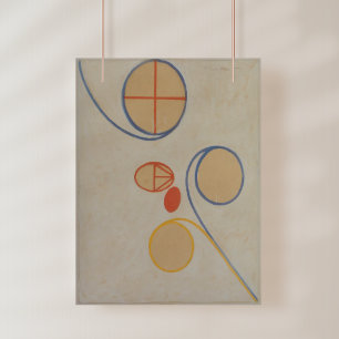 Póster Hilma Af Klint, Estrella No2 De Siete Puntos, Resu