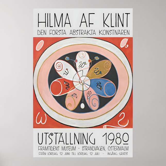 Póster Hilma Af Klint Exhibition Poster Abstract Art (Frente)