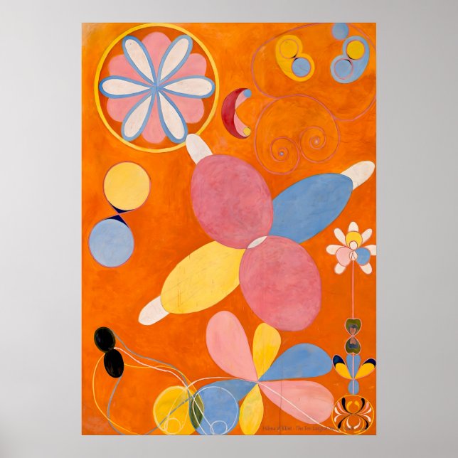 Póster Hilma af Klint - Los Diez Más Grandes, No. 4, Juve (Frente)