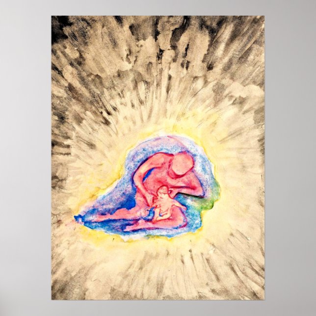 Póster Hilma af Klint - Madre e hijo (Frente)