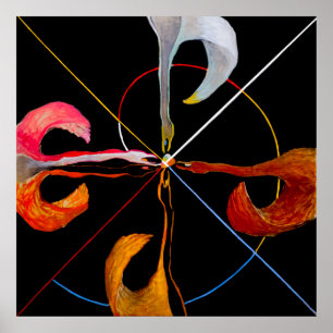 Póster Hilma af Klint - The Swan No. 7