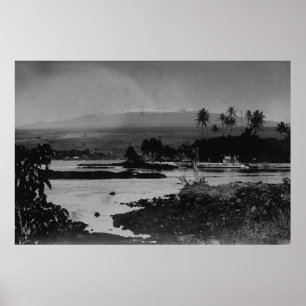 Póster Hilo, Hawaii - vista de la fotografía de la ciudad